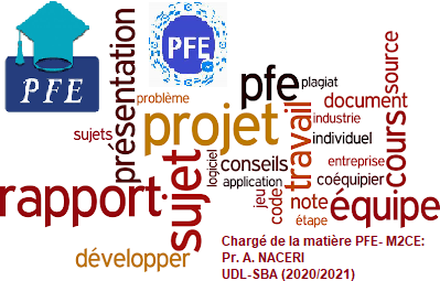 Projets de Fin d'études "PFE" , Master M2CE _ UDL-SBA , 2020/2021 (Pr. A. NACERI)